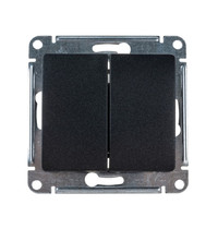 Выключатель Schneider Electric Glossa SE GSL000751 400318 10А IP20 (2-клавишный, антрацит, схема 5)