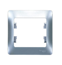 Рамка для розетки Schneider Electric Glossa SE GSL000301 284581 (1-местная, алюминий)