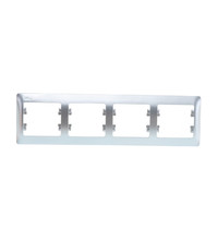Рамка для розетки Schneider Electric Glossa SEGSL000304 1063726 (4-местная, горизонтальная, алюминий)
