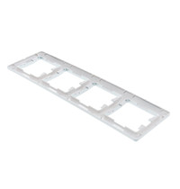 Рамка для розетки Schneider Electric Glossa SEGSL000304 1063726 (4-местная, горизонтальная, алюминий)