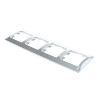 Рамка для розетки Schneider Electric Glossa SEGSL000304 1063726 (4-местная, горизонтальная, алюминий)