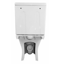 Унитаз напольный Azario Fretta new AZ-1223B безободковый c бачком и сиденьем микролиф, полипропилен. 615*370*790мм