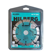 Диск алмазный отрезной Hilberg Revolution Turbo Segment HMR802 125х12х22.23 мм