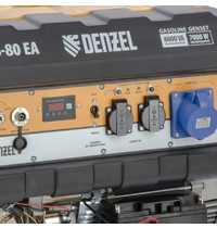 Генератор бензиновый Denzel PS-80EA 946924 8,0 кВт 230В 25л (коннектор автоматики, электростартер)