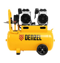 Компрессор воздушный безмасляный Denzel DLS 2200/50 58031 2200 Вт 50 л 380 л/мин (малошумный, 2х1100 Вт)