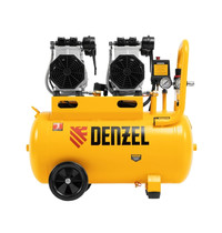 Компрессор воздушный безмасляный Denzel DLS 2200/50 58031 2200 Вт 50 л 380 л/мин (малошумный, 2х1100 Вт)