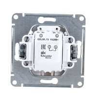 Выключатель Schneider Electric Glossa GSL000613 10A IP20 10AX (1-клавишный, с подстветкой, перламутр)
