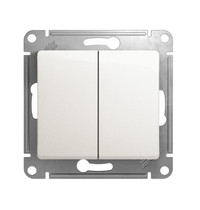 Выключатель Schneider Electric Glossa GSL000651 10A IP20 10AX (2-клавишный, перламутр)
