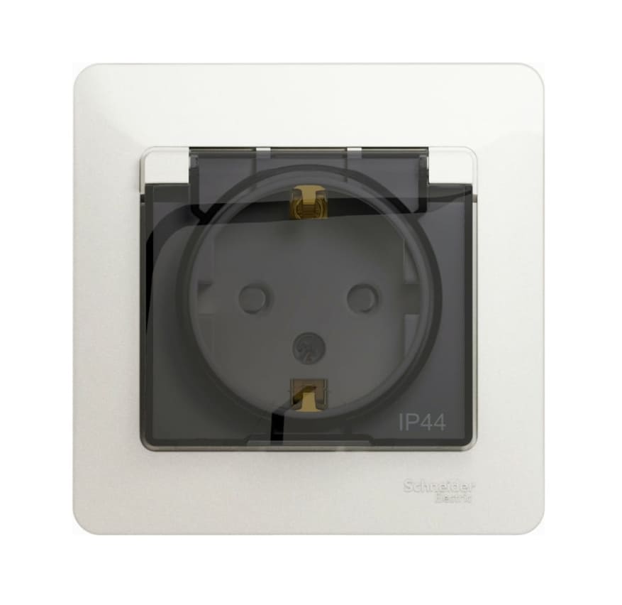 Розетка штепсельная Schneider Electric Glossa GSL000648 16A IP44