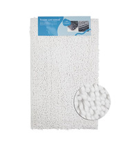 Коврик в ванную Санакс Moss 00409 50х80 см (одинарный, белый, 100% хлопок, ворс 20мм)